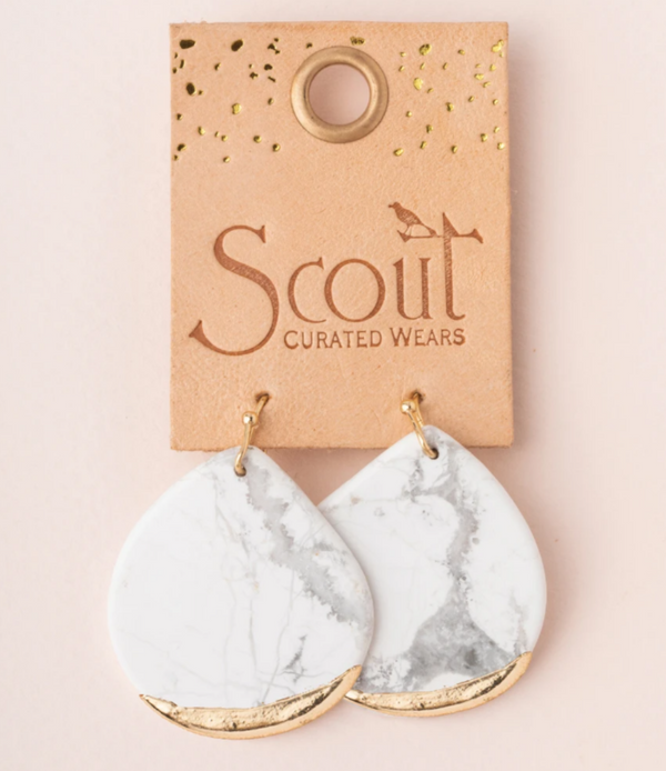 Scout - Stone Dipped Teardrop Earring