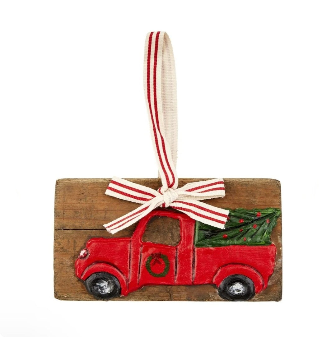 Mud Pie® Truck Hand Painted Ornament