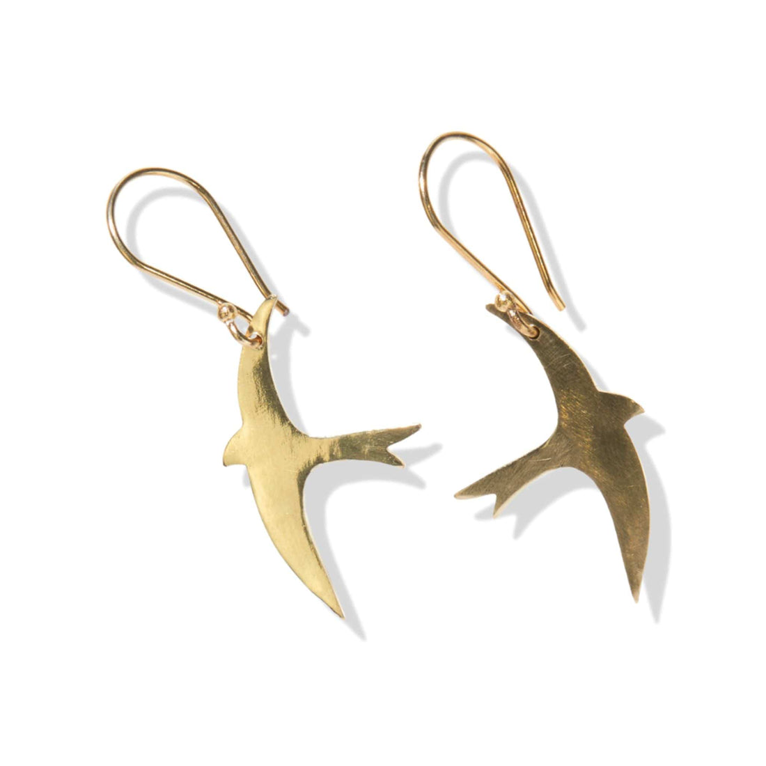 Juliet Brass Bird Earrings