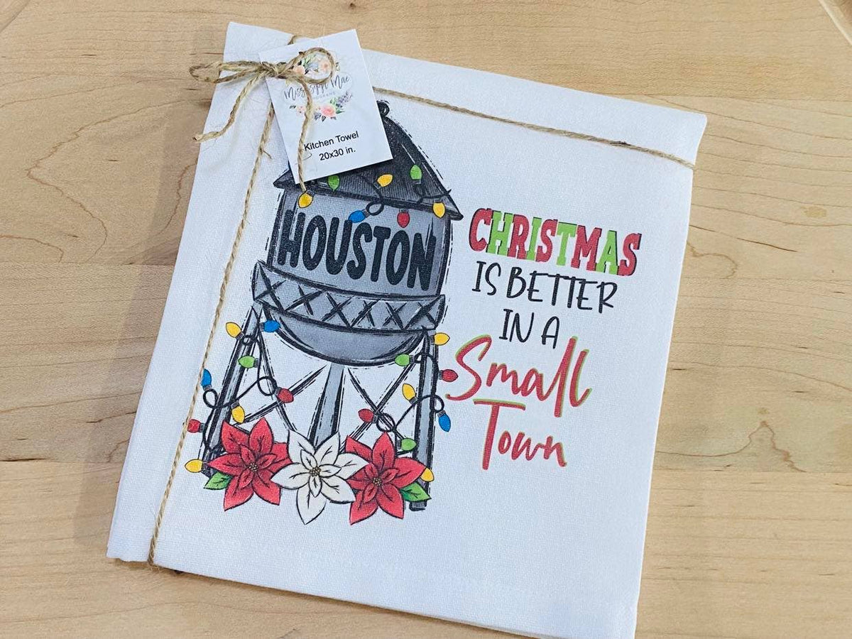 Small Town Christmas Kitchen Towel
