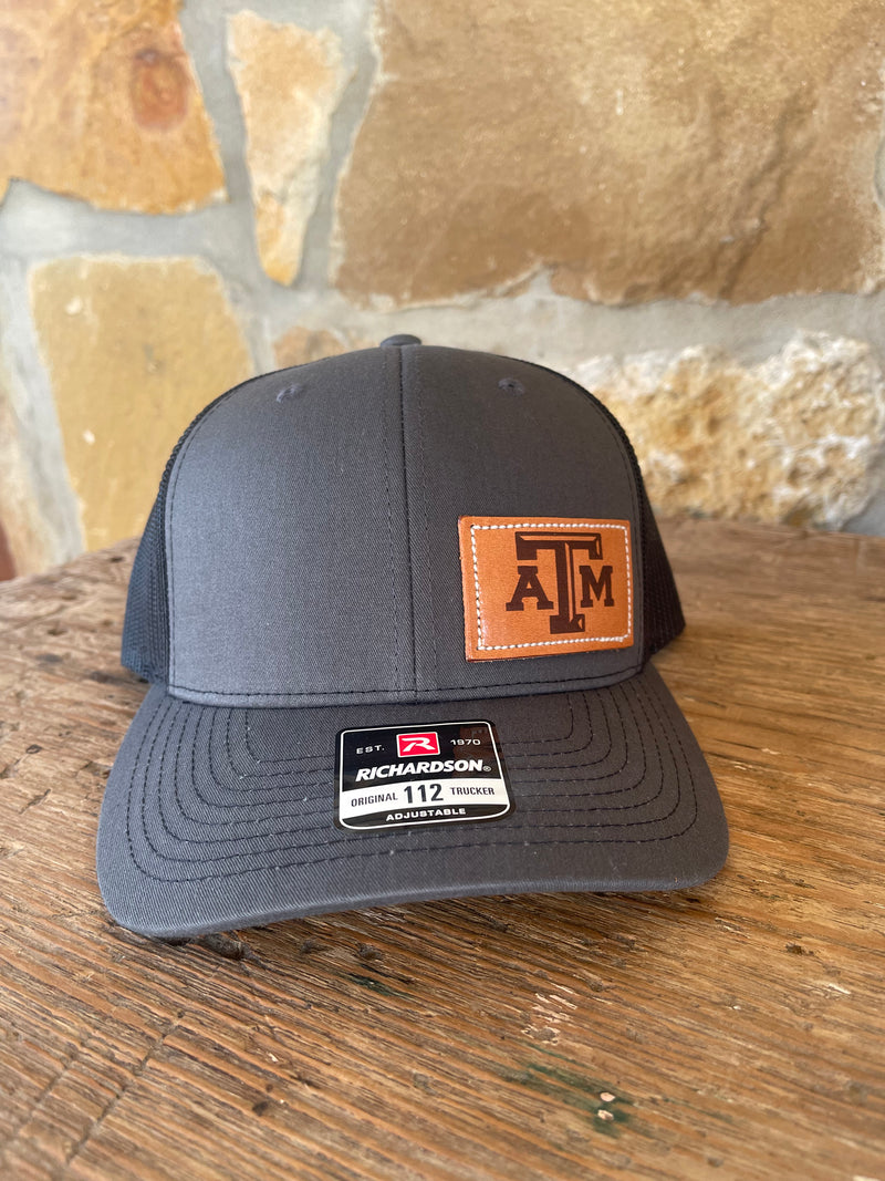 Texas A&M Leather Patch Cap