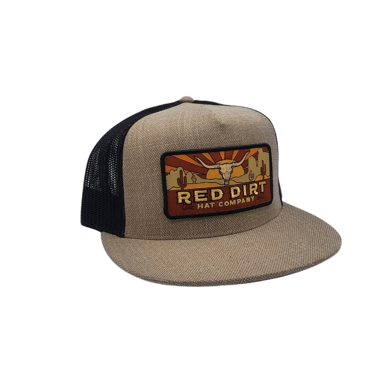 Red Dirt Hat High Life Navy White Mesh Trucker Patch Cap RDHC-191